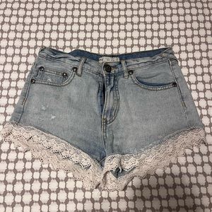 cute free peope jean shorts